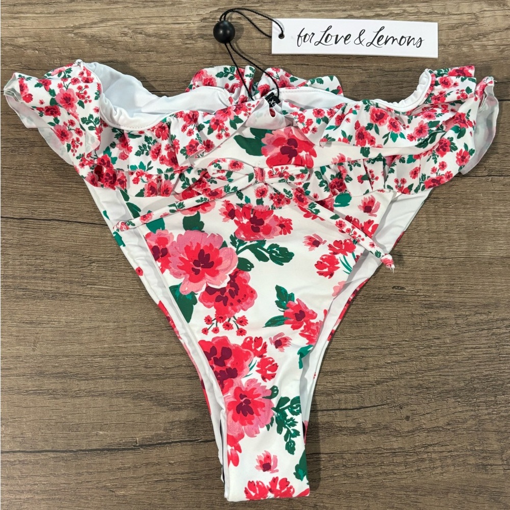 For Love & Lemons - NWT XS Carnation Ruffle Bikini Bottom